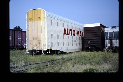 Eisenbahndia - Auto-Max AOK #501551 Autotransporter 2002 Bahnhof Oldtimer