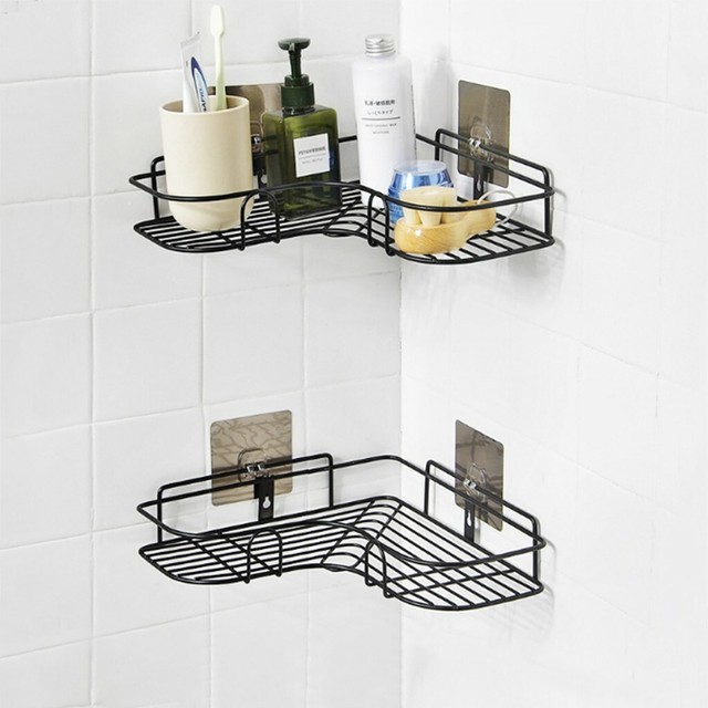 Bd Waterproof Sucker Corner Shelf Family Home Bathroom Kitchen