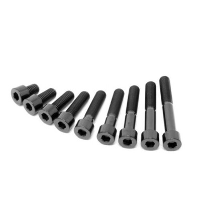 M7 X 10 15 20 25 30 35 40 45 50 Titan Kappen Inbus Schraube X1.0 Schwarz