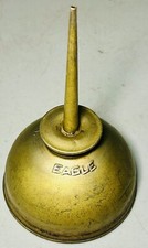 Vintage EAGLE 6โ Copper Color Thumb Pump OIL CAN Oiler Made in the USA VG Cond