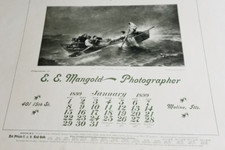 [#2245] Calendrier 1899 - E.E.Mangold - Photographe / Moline, Ills.