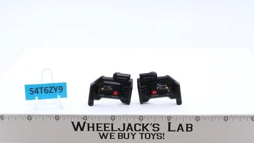 Defensor Hot Spot Chest Shields Pair STICKERED 1986 G1 Transformers Figure