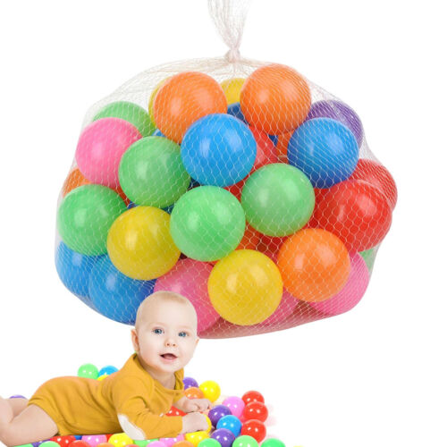 50pcs Soft Plastic Play Balls For Ball Pit Ocean Swim Pool Colorful Toy Balls