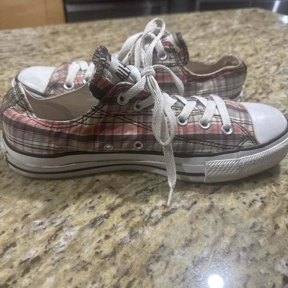 Converse All Star Chuck Taylor Plaid Lo Top Sneakers Shoes Wo Sz 9 Men Sz 7 Cpix - Image 3 of 4