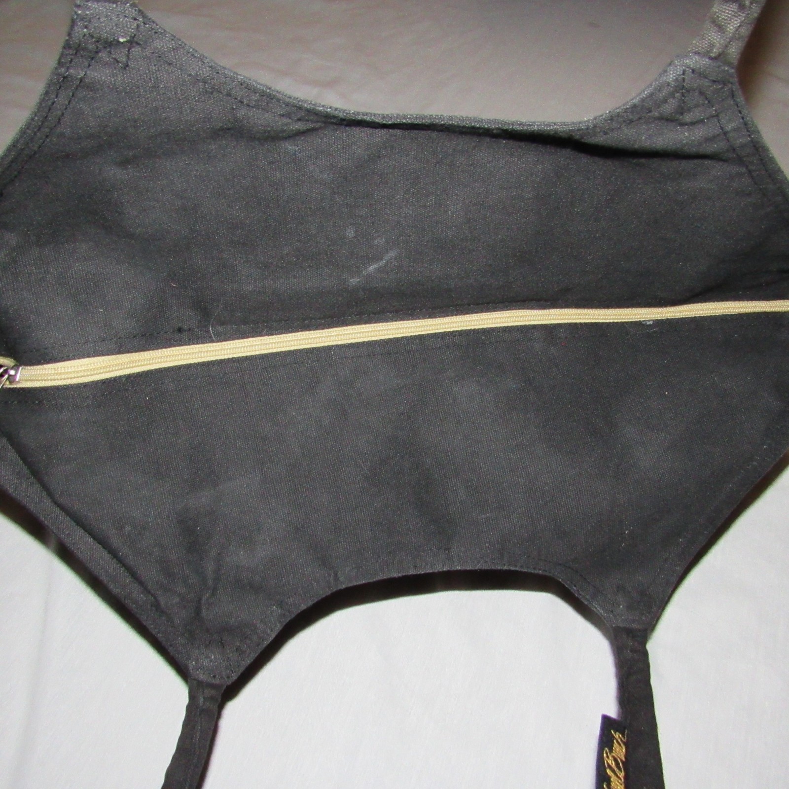 Laurel Burch Sun N Sand Black Canvas Zip Top Satchel Tote Bag Tribal Cats Kitty