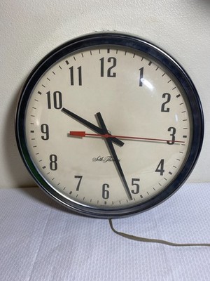 Seth Thomas Vintage Bubble Glass Wall Clock 12 Inch Manager-12 CAT 611A 0610-001