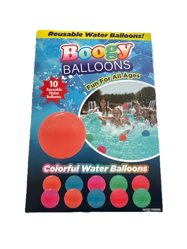 Boogy Balloons Reusable Water Balloons Easy to Fill Latex Free 10 Pack - Picture 2 of 4