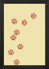 Hundepfoten Gerahmtes Wandbild Poster Leinwanddruck Bild