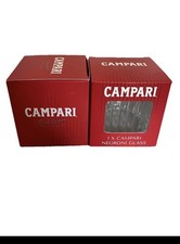 2x Campari Spritz Negroni  Signature Tumbler Glass New Presentation Box BNIB