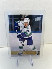 Upper Deck 2025-26 Young Guns Elias Pettersson Rookie Card #223. rookie card picture
