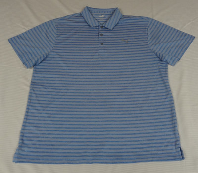 PUMA GOLF BLUE STRIPES - BLUE 2XL MENS ATLETIC POLO SHIRT L7