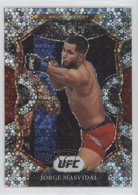 2021 Panini Select UFC Concourse Disco Prizm Jorge Masvidal #55 1b8
