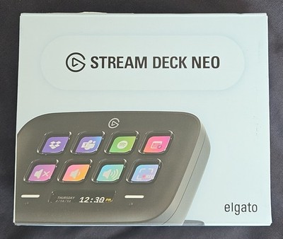 Elgato Stream Deck Neo USB Controller 8 LCD Keys for Streaming & Productivity