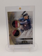 Topps Tier One Dual Patch Serial #/25 Carlos Correa Twins Relic T1R-CCO