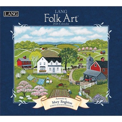 Lang Folk Art 2026 Wall Calendar   13.4'' × 12'', 12-Month 12.5''W x 0.2''H, 2026 