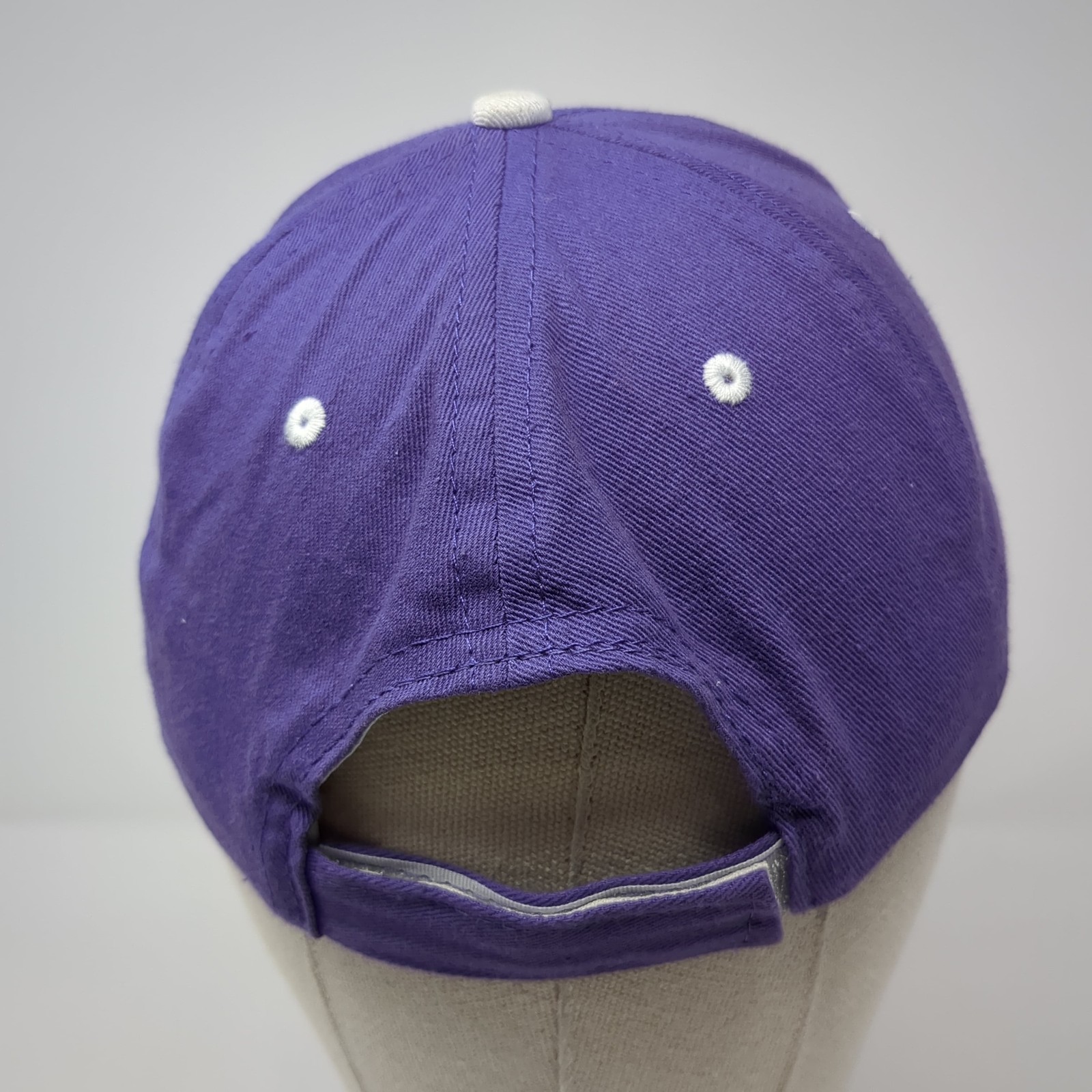 Bite Me! Alaska Strapback Baseball Cap Purple One… - image 6