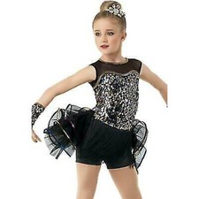 Dance Costume Weissman 10496 Small Adult Gold Skirt Jazz Tap Musical Theater