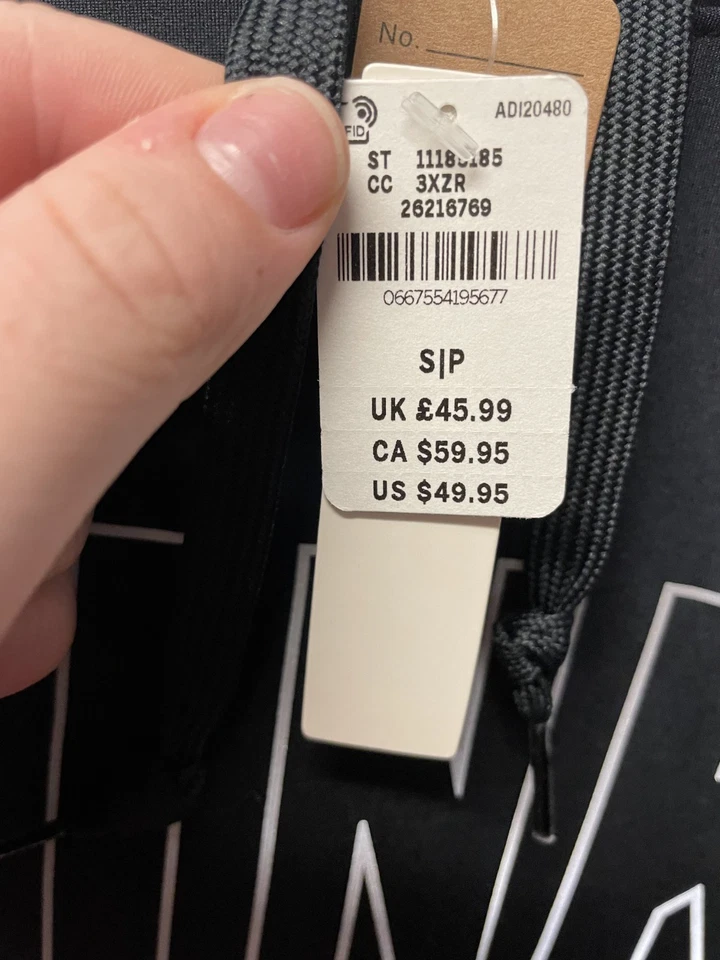 NWT Victoria'a Secret Pink Black Hoodie Pullover Sweatshirt - Size S - Image 4 of 4