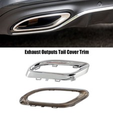 Gloss Chrome Exhaust Tip Cover Trims Replacement for Mercedes‑Benz A B C E  GLC