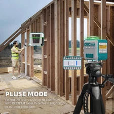 16Lines Laser Level With Detector&Lifting Base Horizontal&Vertical Line ForFloor