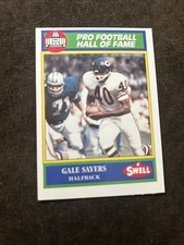 1990 SWELL PRO FOOTBALL HALL OF FAME GALE SAYERS #102
