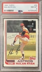 1982 Topps Nolan Ryan #90 PSA 8 - new grade - strikeout king!