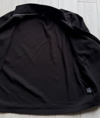 Men's Z Star Fleece Full Zip Jacket Size L (42-44) Black Soft Warm