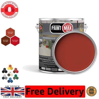 Industrie PU150 Polyurethan Bodenfarbe - Korallenrot, 20L, Hochleistungsbeschichtung