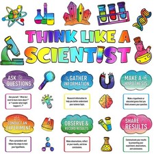 Pasimy 46 Pieces Science Bulletin Board Set Decorations for Classroom