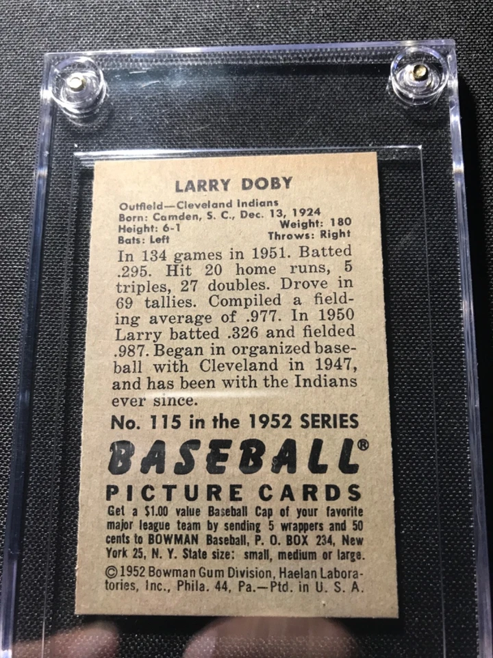 Bowman Baseball 1952 #115 Larry Dory Foto 2 de 2