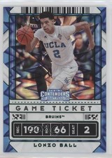 2020 Panini Contenders Draft Picks Game Ticket Green Explosion Lonzo Ball 0o6v