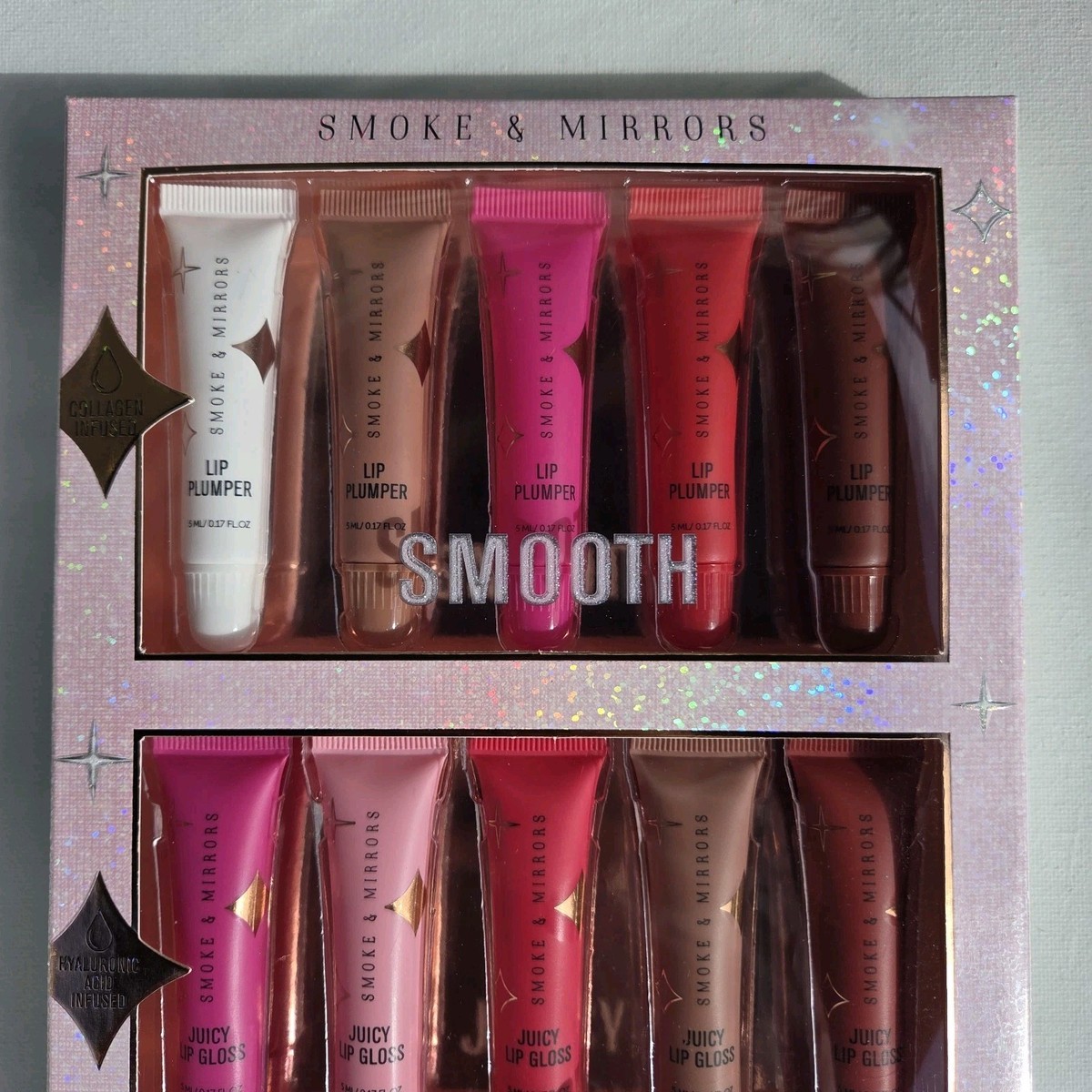 Smoke & Mirrors Lip Party 15 piece Mini Lip Plumper & Gloss