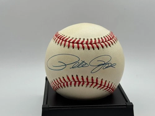 Pete Rose Autographed Major League Baseball with Certificate of Authenticity