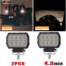 2pcs 200w Flood Beam 4 Powerful Led Work Light Fit Tractor Excavator Forklift 2pcs 200w Flood Beam 4 Powerful Led Work Light Fit Tractor Excavator Forklift