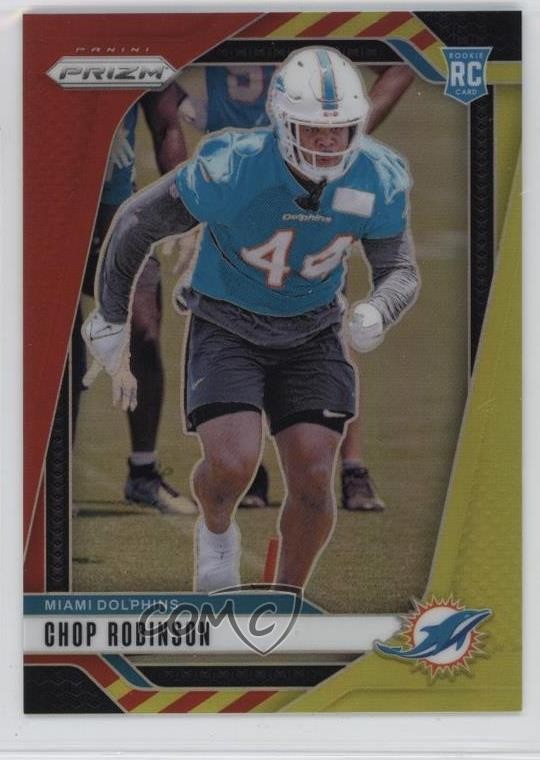 2024 Panini Prizm Rookies Red & Yellow Prizm 44/44 Chop Robinson #319 19y2