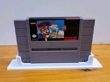 Super Nintendo Game Cartridge Display Stand - SNES Collector Display Shelf Mount
