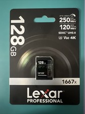 Lexar Professional 1667x 128GB Class 10 SDXC Memory Card - LSD128CBNA1667