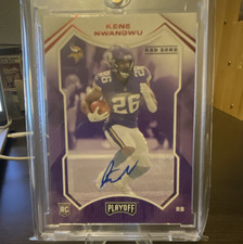 Panini Playoff Red Zone Auto Kene Nwangwu Wild Card Drew Brees Lot