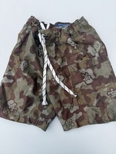 Boys Multi-color Swim Trunks Shorts Sz 5-6 skull design - The Childrens Place