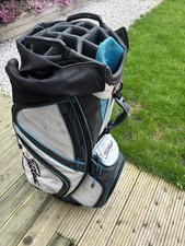 Titleist Golf Cart Bag 14 Dividers, white and blue