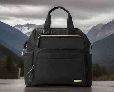 Skip Hop Mainframe Wide Open Diaper Backpack - Black