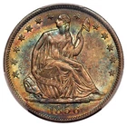 1856-O 50C Liberty Seated Half Dollar PCGS AU58