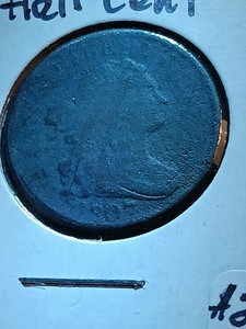 1807 Draped Bust Half Cent 1/2c Early Copper Type Coin Circulated 