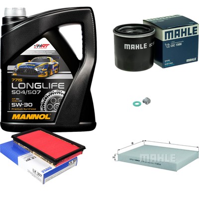 MAHLE Inspektionspaket 5L MANNOL 5W-30 Longlife für Nissan Maxima/Maxima QX V