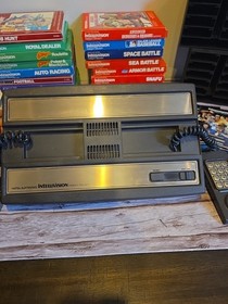 Intellivision Video Game Console Untested Vintage Game Bundle With Games