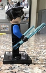 LEGO Nightwing Minifigure w/ 2 Light Blue Batons Set 7785 