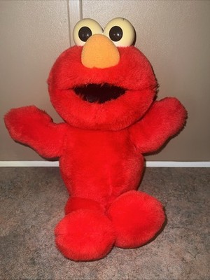 Tyco Sesame Street Tickle Me Elmo Plush Toy Doll 1995 Vintage