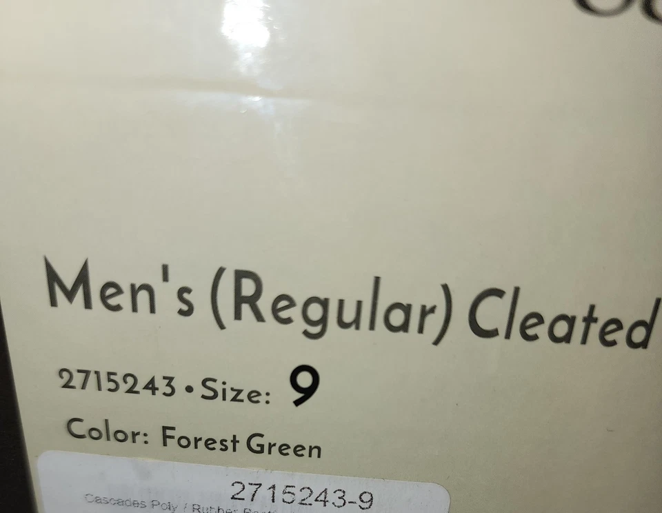 Frogg Toggs Cascades 2-ply Poly/Rubber Cleated Bootfoot Chest Wader Men's Sz 9  - Image 3 of 4