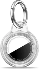 1|2|4 Pack for Airtag Holder Case with Keychain, Shockproof GPS F5-Clear 