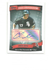 2010 TOPPS PEAK PERFORMANCE AUTOGRAPHS #CGE CHRIS GETZ